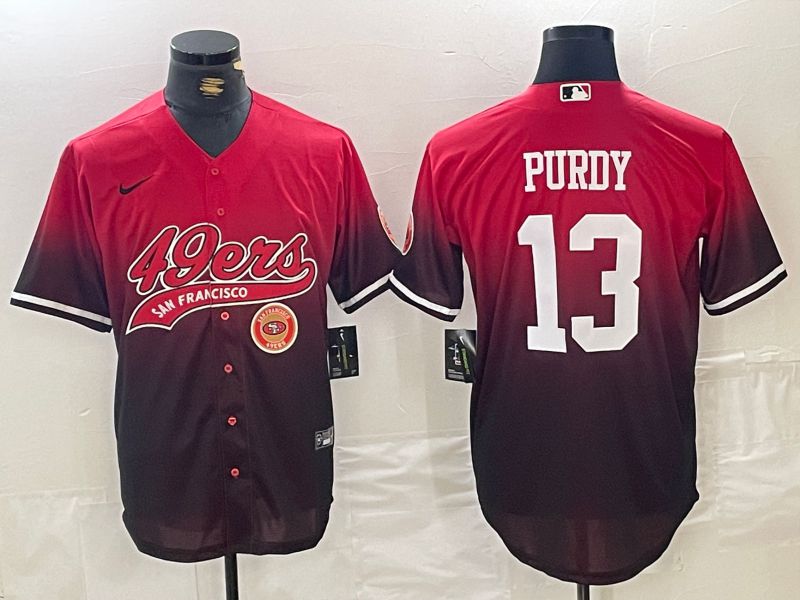 Men San Francisco 49ers #13 Purdy Red Joint Name 2024 Nike Limited NFL Jersey style 3->philadelphia phillies->MLB Jersey